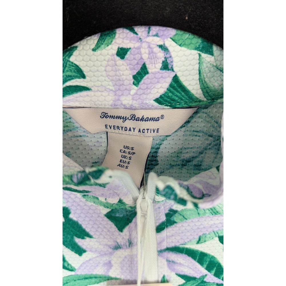 Tommy Bahama Quarter-Zip Everyday Active Long-Sleeve Shirt, Tropical, Small - Picture 2 of 6